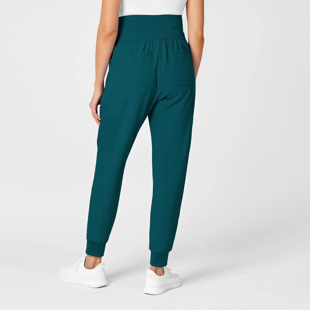 Wink Scrubs Maternity Jogger Scrub Pant Caribbean Blue | scrub-supply.com