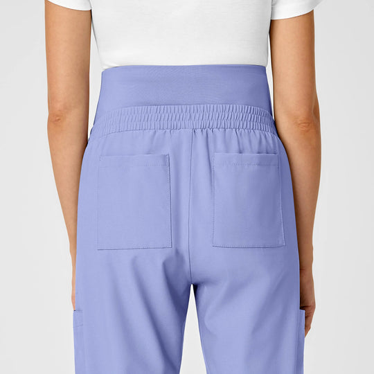 Wink Scrubs Maternity Jogger Scrub Pant Ceil Blue | scrub-supply.com