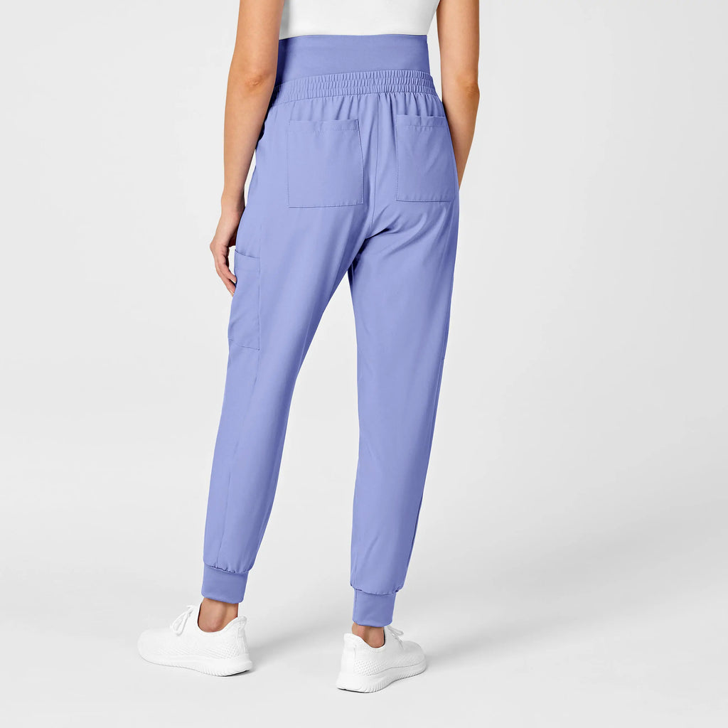 Wink Scrubs Maternity Jogger Scrub Pant Ceil Blue | scrub-supply.com