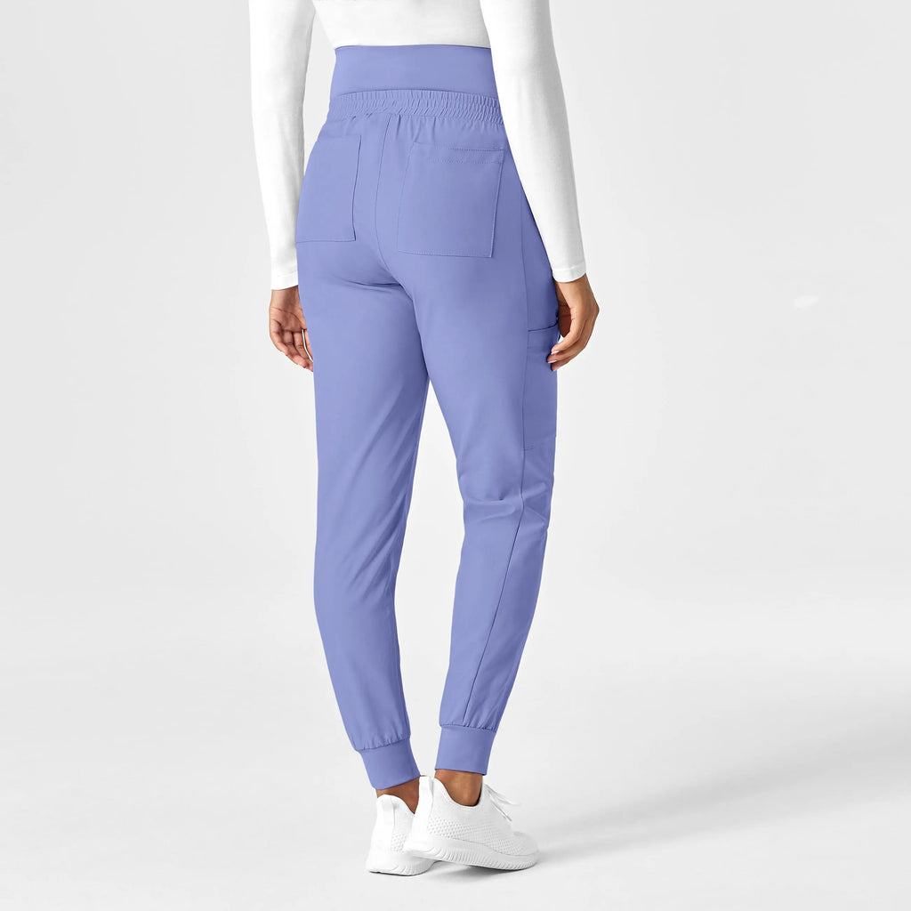 Wink Scrubs Maternity Jogger Scrub Pant Ceil Blue | scrub-supply.com