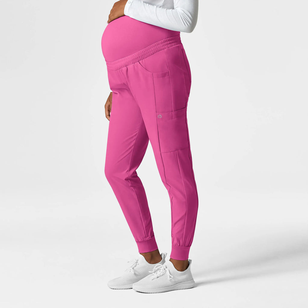 Wink Scrubs Maternity Jogger Scrub Pant Hot Pink | scrub-supply.com