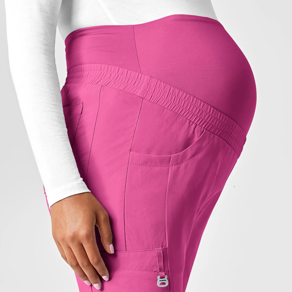 Wink Scrubs Maternity Jogger Scrub Pant Hot Pink | scrub-supply.com