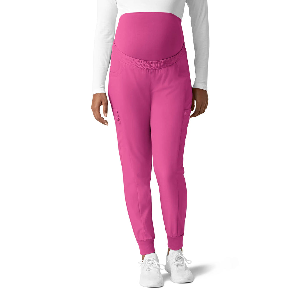 Wink Scrubs Maternity Jogger Scrub Pant Hot Pink | scrub-supply.com