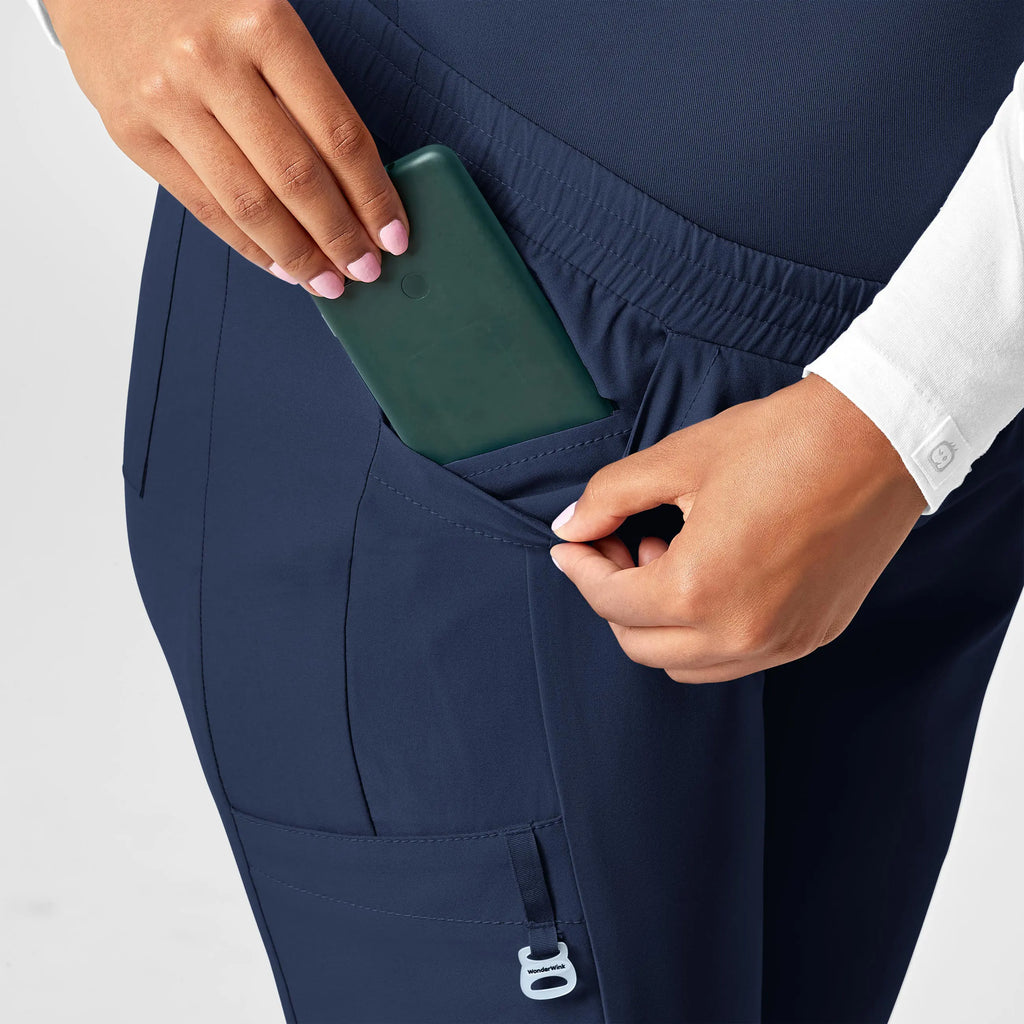 Wink Scrubs Maternity Jogger Scrub Pant Navy | scrub-supply.com