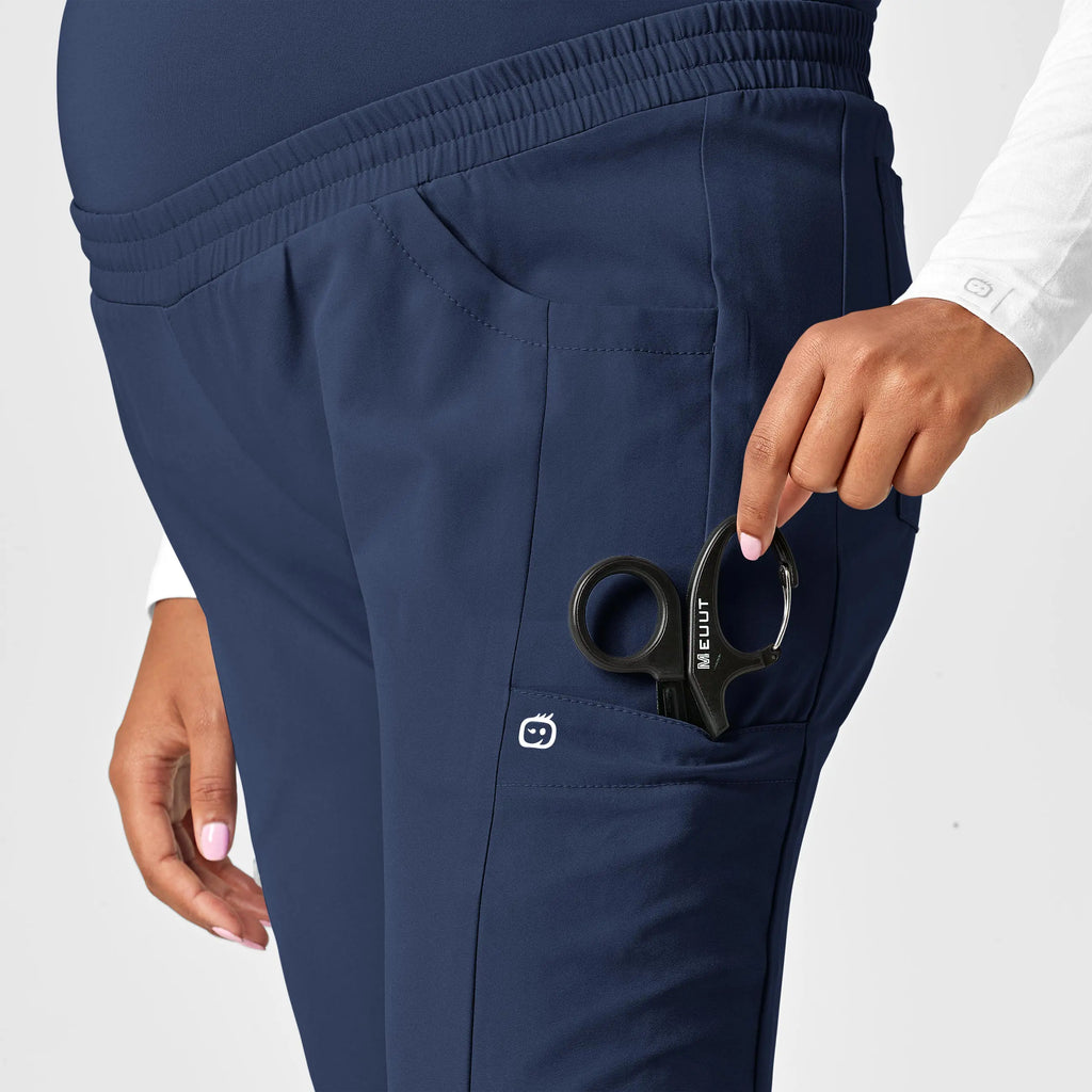 Wink Scrubs Maternity Jogger Scrub Pant Navy | scrub-supply.com