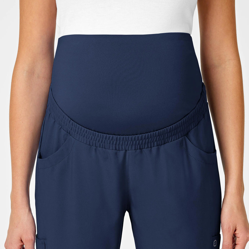 Wink Scrubs Maternity Jogger Scrub Pant Navy | scrub-supply.com