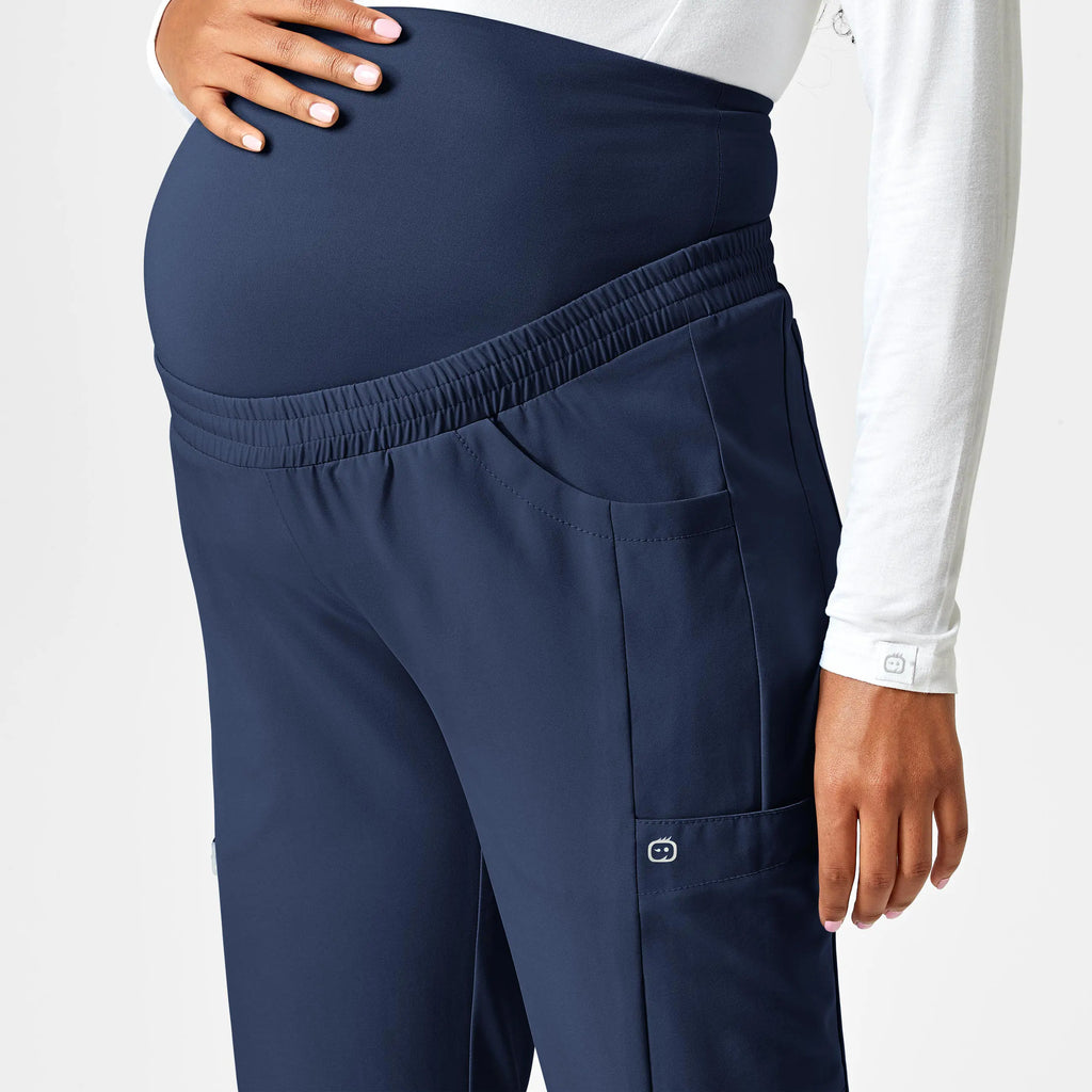 Wink Scrubs Maternity Jogger Scrub Pant Navy | scrub-supply.com