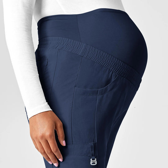 Wink Scrubs Maternity Jogger Scrub Pant Navy | scrub-supply.com