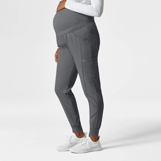 Wink Scrubs Maternity Jogger Scrub Pant Pewter | scrub-supply.com