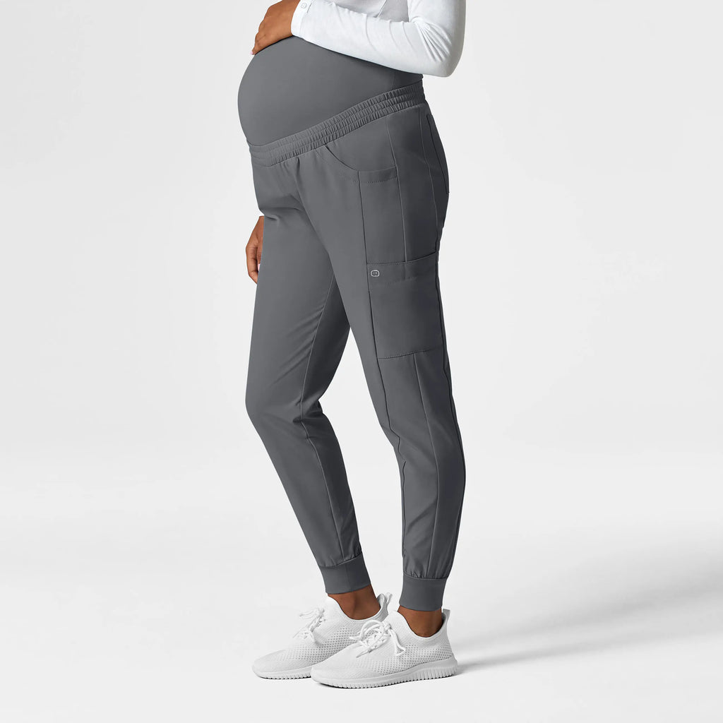 Wink Scrubs Maternity Jogger Scrub Pant Pewter | scrub-supply.com