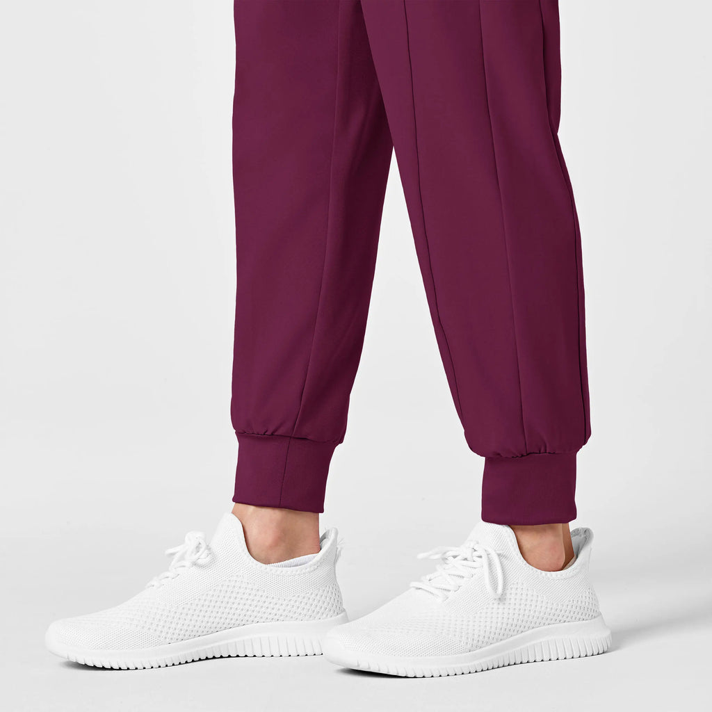 Wink Scrubs Maternity Jogger Scrub Pant Wine | scrub-supply.com