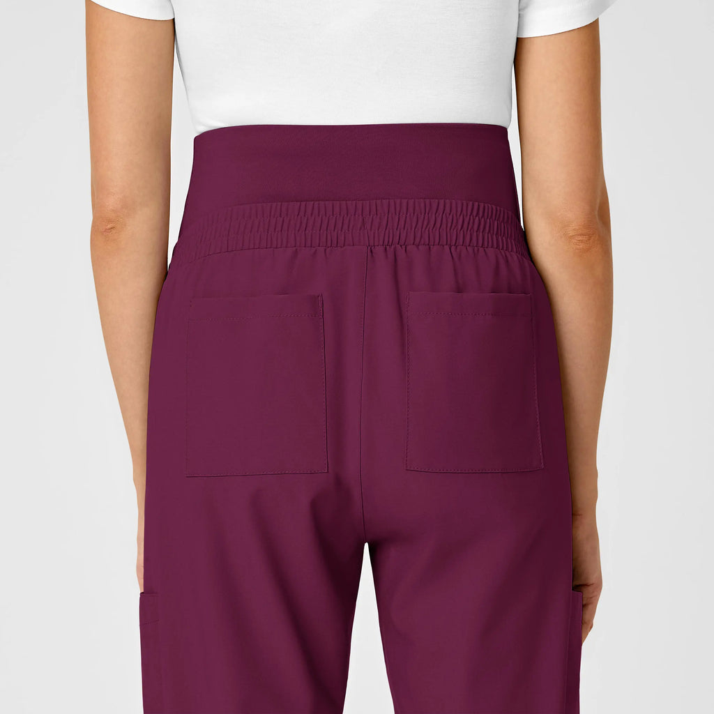 Wink Scrubs Maternity Jogger Scrub Pant Wine | scrub-supply.com