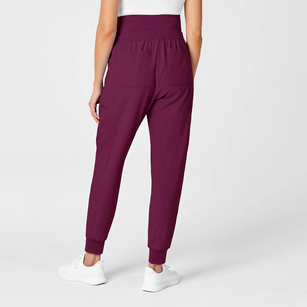 Wink Scrubs Maternity Jogger Scrub Pant Wine | scrub-supply.com