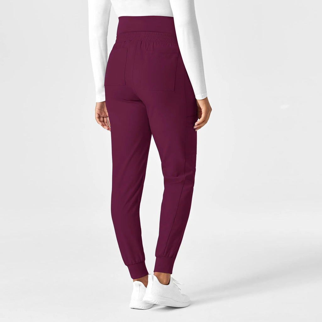 Wink Scrubs Maternity Jogger Scrub Pant Wine | scrub-supply.com