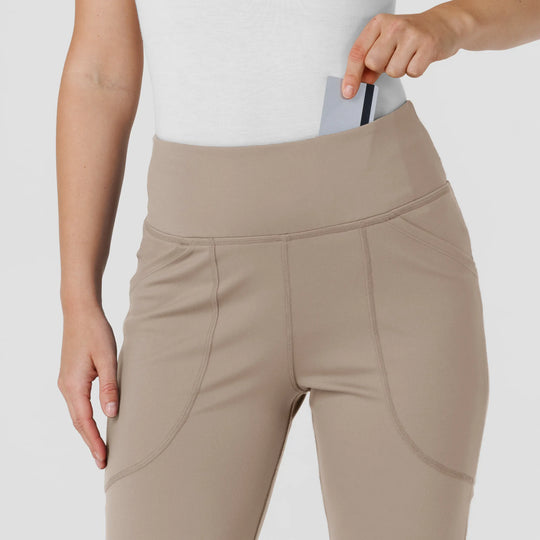 Wink Scrubs Knit Women's Flare Yoga Scrub Pant Haze | scrub-supply.com
