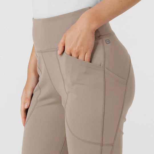 Wink Scrubs Women's Knit Flare Yoga Scrub Pant Haze | scrub-supply.com