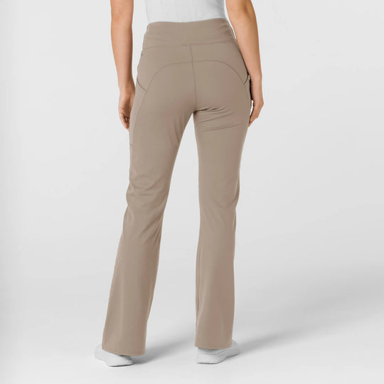 Wink Scrubs Knit Women's Flare Yoga Scrub Pant Haze | scrub-supply.com