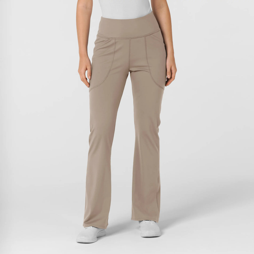 Wink Scrubs Knit Women's Flare Yoga Scrub Pant Haze | scrub-supply.com