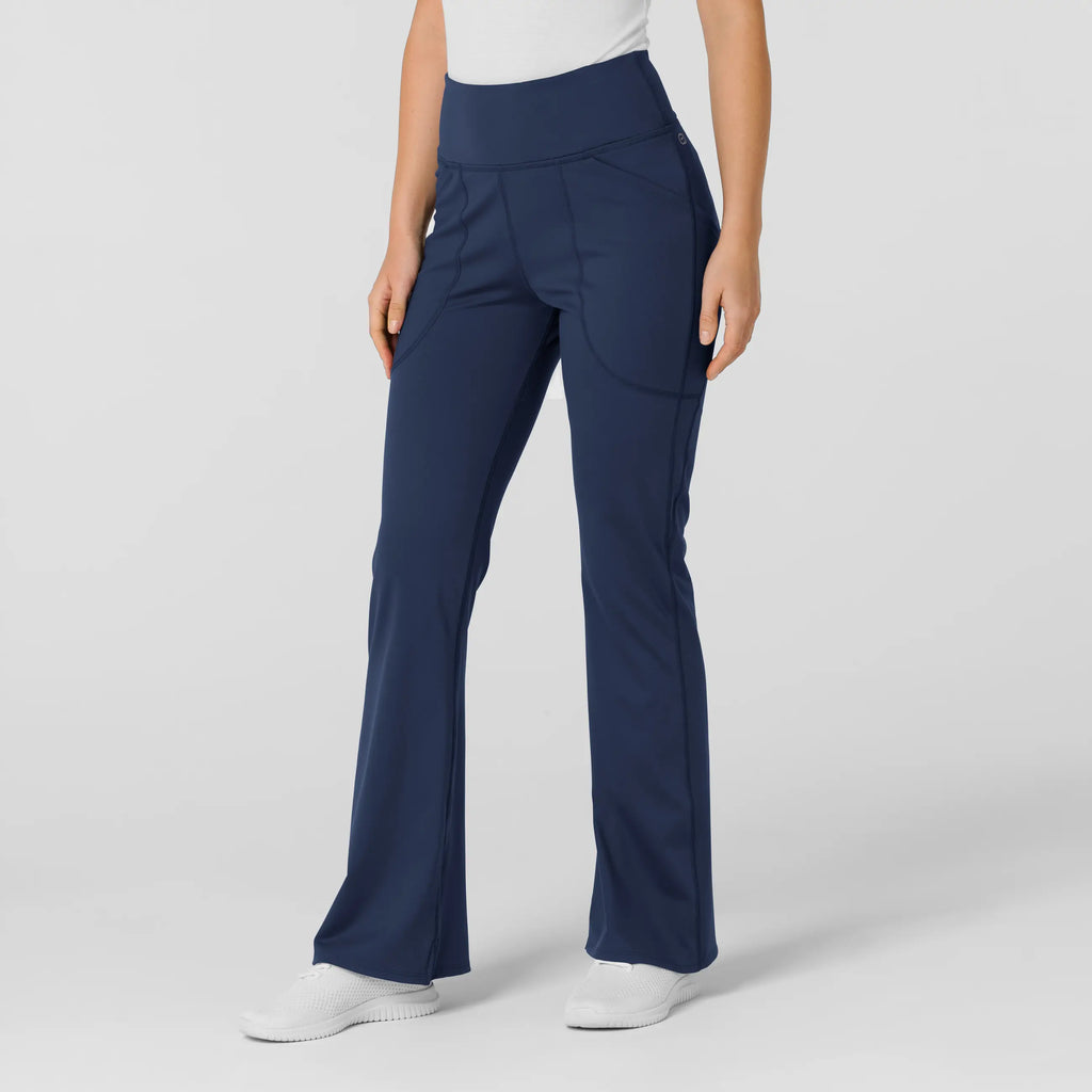 Wink Scrubs Knit Women's Yoga Scrub Pant Navy | scrub-supply.com