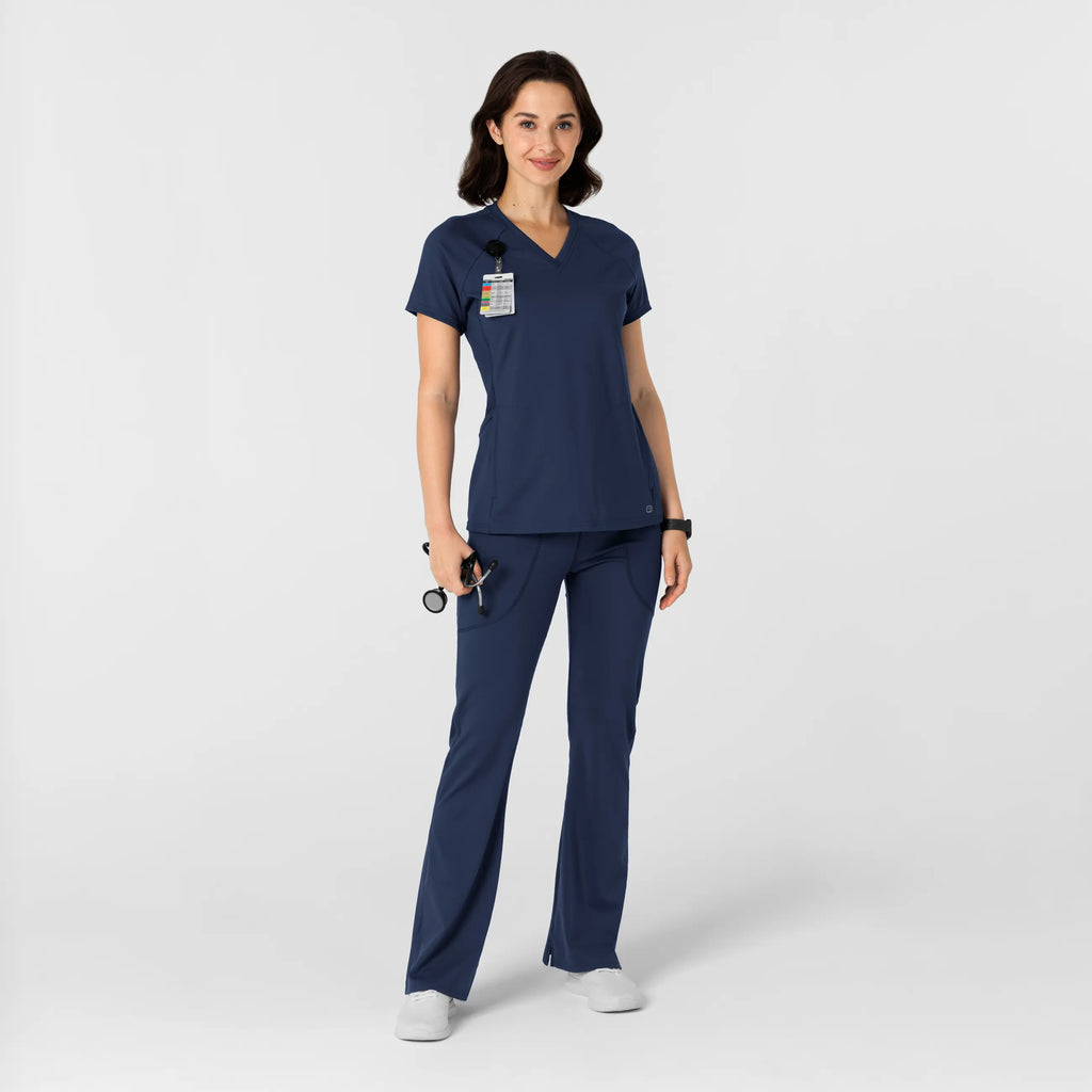 Wink Scrubs Knit Women's Yoga Scrub Pant Navy | scrub-supply.com