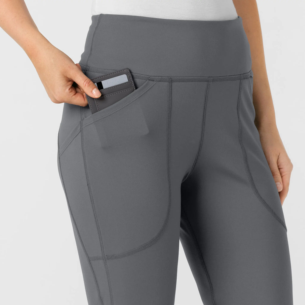 Wink Scrubs Knit Women's Yoga Scrub Pant Pewter | scrub-supply.com