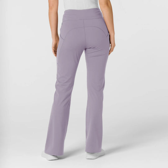 Wink Scrubs Women's Knit Flare Yoga Scrub Pant Wisteria | scrub-supply.com