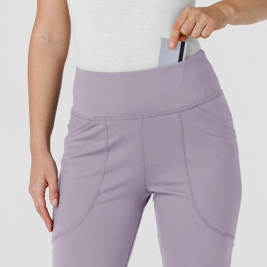 Wink Scrubs Women's Knit Flare Yoga Scrub Pant Wisteria | scrub-supply.com
