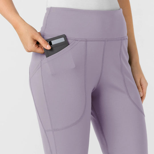 Wink Scrubs Women's Knit Flare Yoga Scrub Pant Wisteria | scrub-supply.com