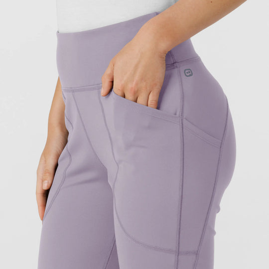 Wink Scrubs Women's Knit Flare Yoga Scrub Pant Wisteria | scrub-supply.com