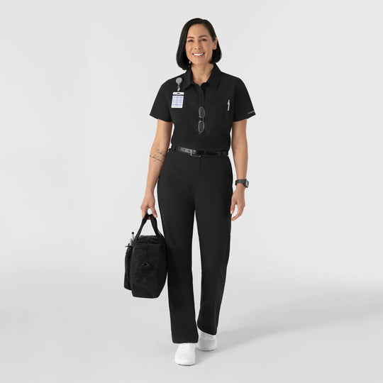Wink Scrubs Women's Women’s Scrub Chino Pant Black | scrub-supply.com
