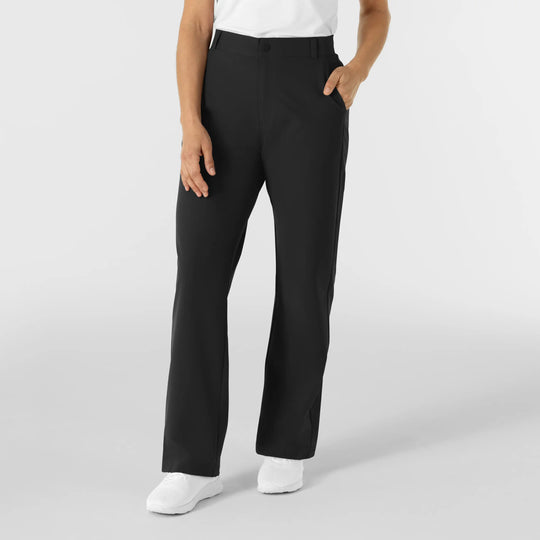 Wink Scrubs Women's Women’s Scrub Chino Pant Black | scrub-supply.com