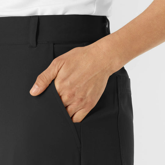 Wink Scrubs Women's Women’s Scrub Chino Pant Black | scrub-supply.com