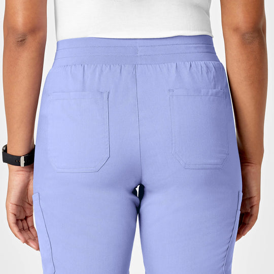 Wink Scrubs Women's Slim Leg Cargo Scrub Pant Ceil Blue | scrub-supply.com