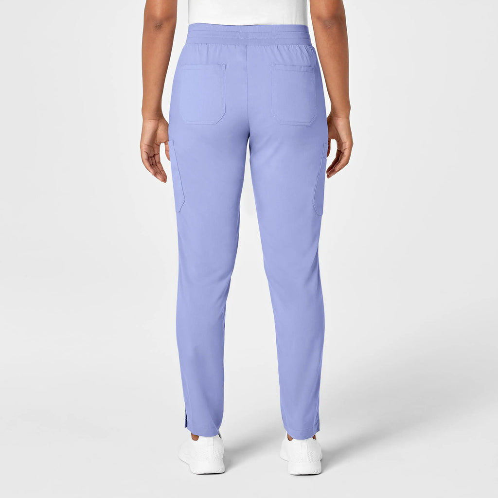 Wink Scrubs Women's Slim Leg Cargo Scrub Pant Ceil Blue | scrub-supply.com