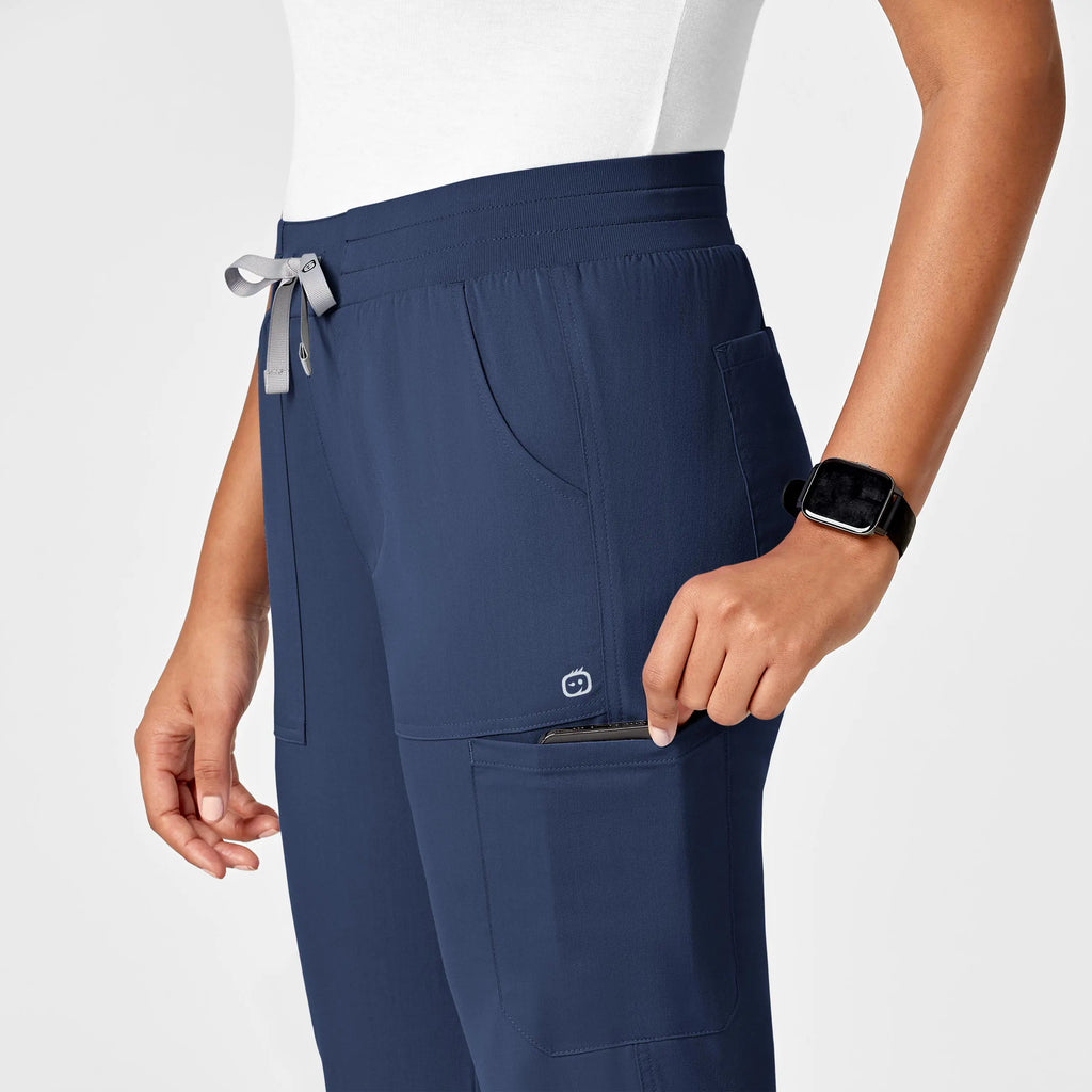 Wink Scrubs Women's Slim Leg Cargo Scrub Pant Navy | scrub-supply.com