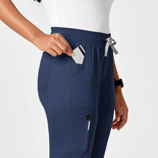 Wink Scrubs Women's Slim Leg Cargo Scrub Pant Navy | scrub-supply.com