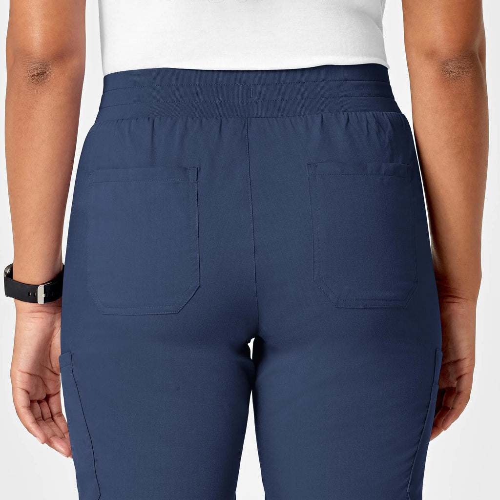 Wink Scrubs Women's Slim Leg Cargo Scrub Pant Navy | scrub-supply.com