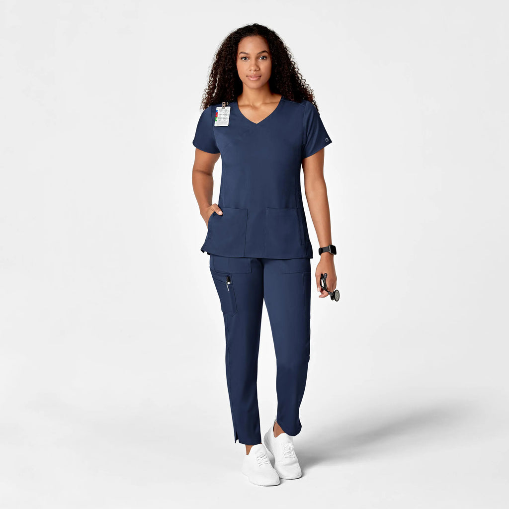 Wink Scrubs Women's Slim Leg Cargo Scrub Pant Navy | scrub-supply.com