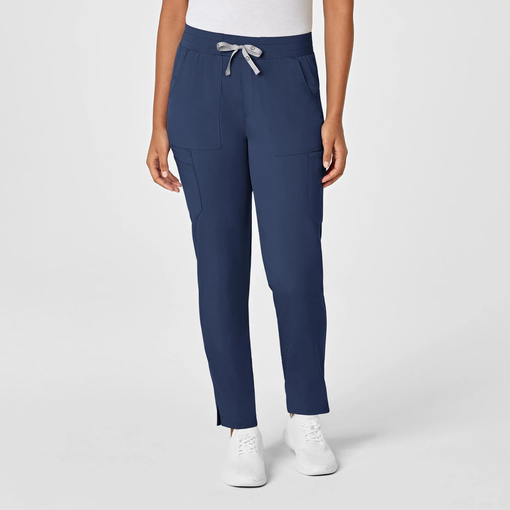 Wink Scrubs Women's Slim Leg Cargo Scrub Pant Navy | scrub-supply.com