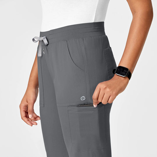 Wink Scrubs Women's Slim Leg Cargo Scrub Pant Pewter | scrub-supply.com