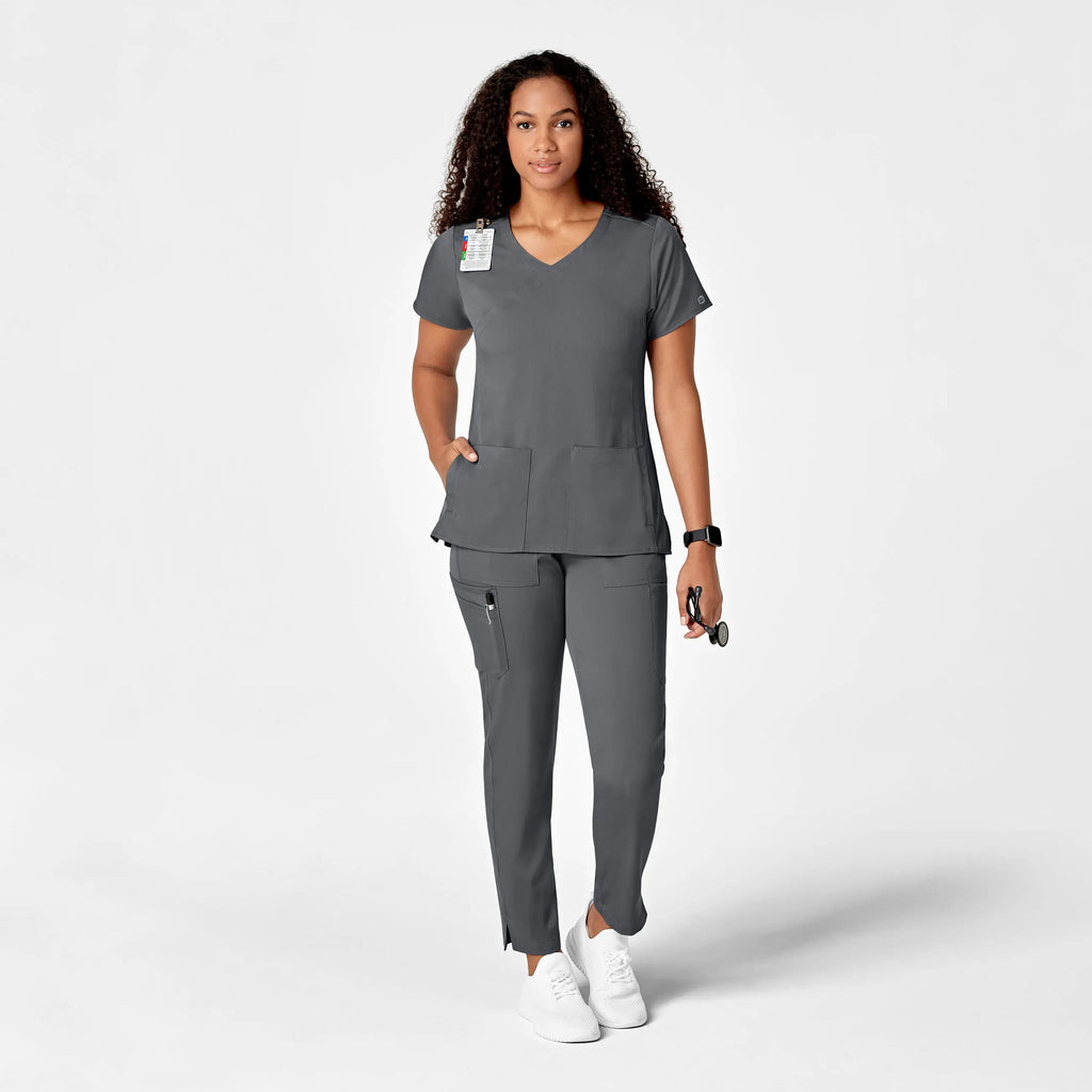 Wink Scrubs Women's Slim Leg Cargo Scrub Pant Pewter | scrub-supply.com