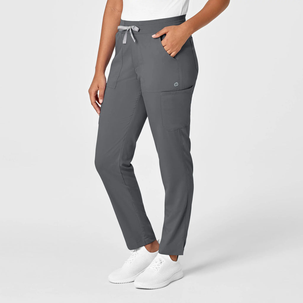 Wink Scrubs Women's Slim Leg Cargo Scrub Pant Pewter | scrub-supply.com