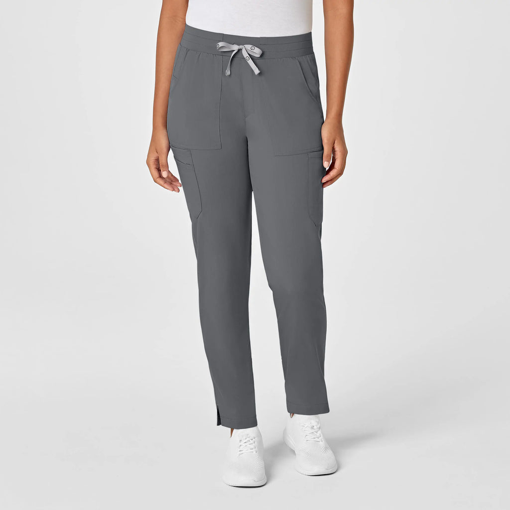 Wink Scrubs Women's Slim Leg Cargo Scrub Pant Pewter | scrub-supply.com