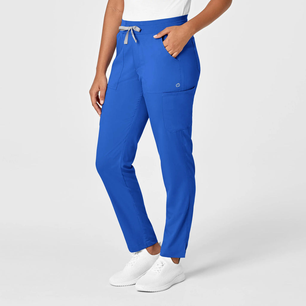 Wink Scrubs Women's Slim Leg Cargo Scrub Pant Royal Blue | scrub-supply.com