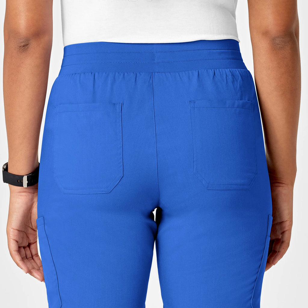 Wink Scrubs Women's Slim Leg Cargo Scrub Pant Royal Blue | scrub-supply.com