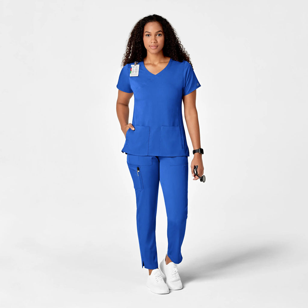 Wink Scrubs Women's Slim Leg Cargo Scrub Pant Royal Blue | scrub-supply.com