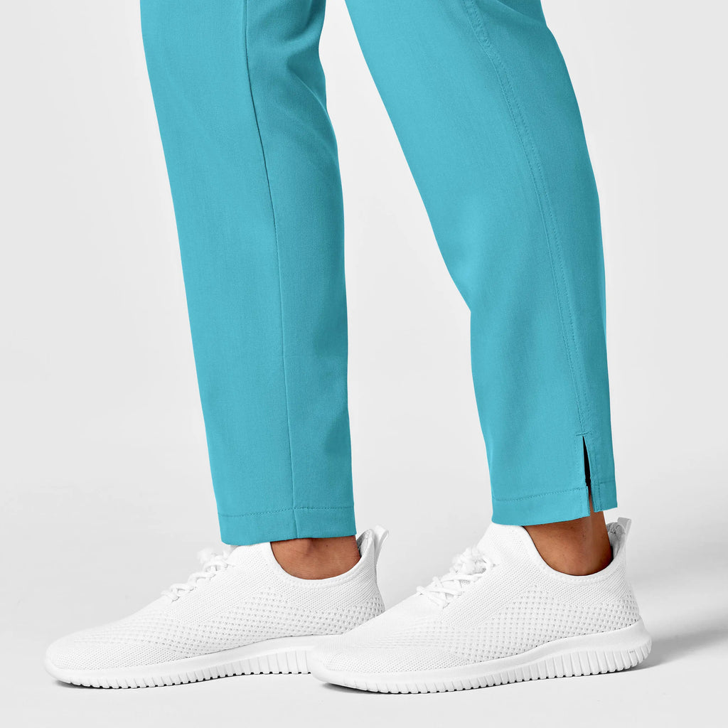 Wink Scrubs Women's Slim Leg Cargo Scrub Pant Teal | scrub-supply.com