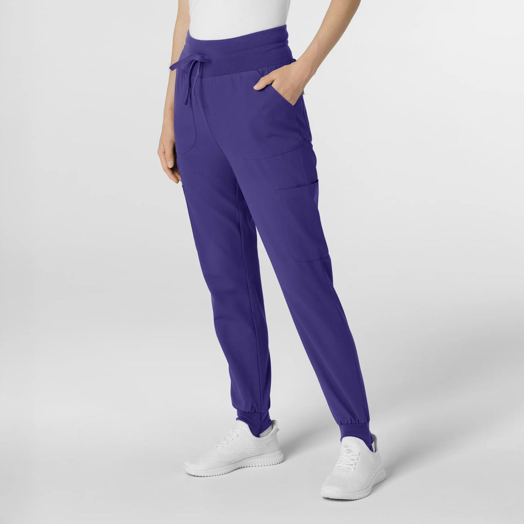 Wink Scrubs Women's Convertible Stirrup Jogger Scrub Pant Grape | scrub-supply.com