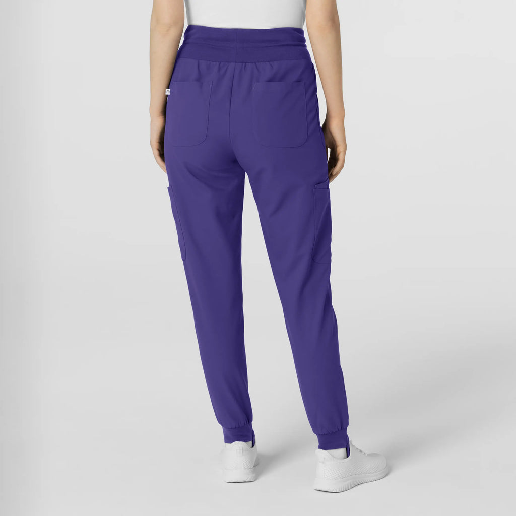 Wink Scrubs Women's Convertible Stirrup Jogger Scrub Pant Grape | scrub-supply.com