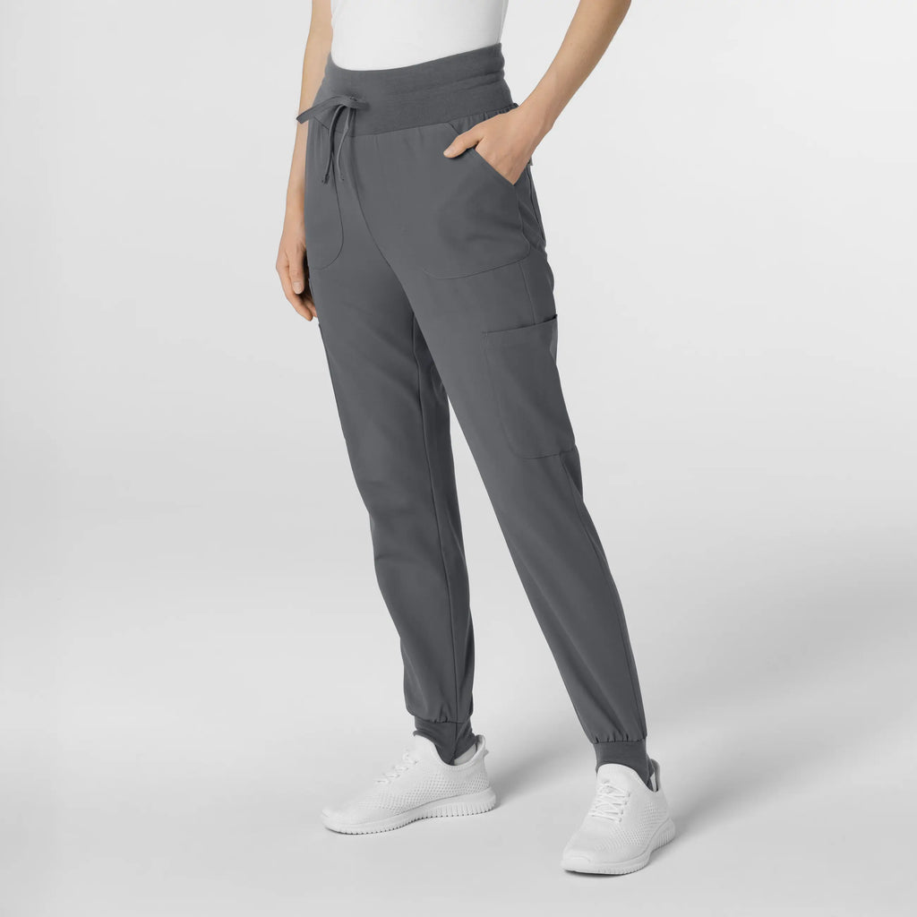 Wink Scrubs Women's Convertible Stirrup Jogger Scrub Pant Pewter | scrub-supply.com